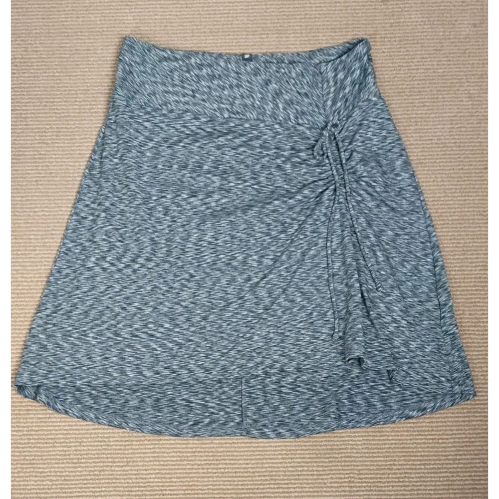 The North Face Skirt Womens Size L Cypress A-Line Gray Space Dye Ruched